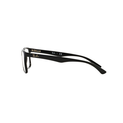Ray-Ban RB7027I unisex acetate square optical frame side temple profile
