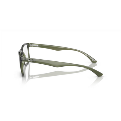Ray-Ban RB7027I unisex acetate square optical frame side temple profile