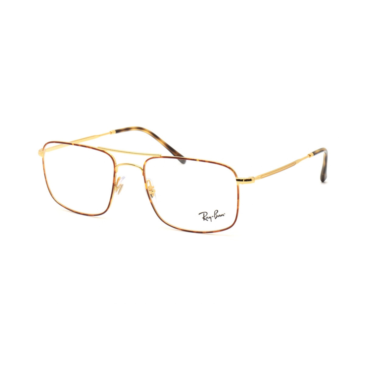 Ray-Ban RX6434 unisex metal rectangle full rim optical frame three quarter view