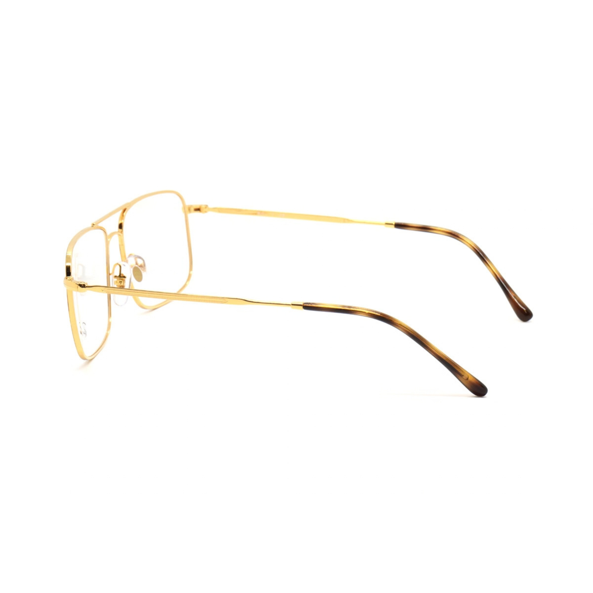 Ray-Ban RX6434 unisex metal rectangle optical frame side temple profile