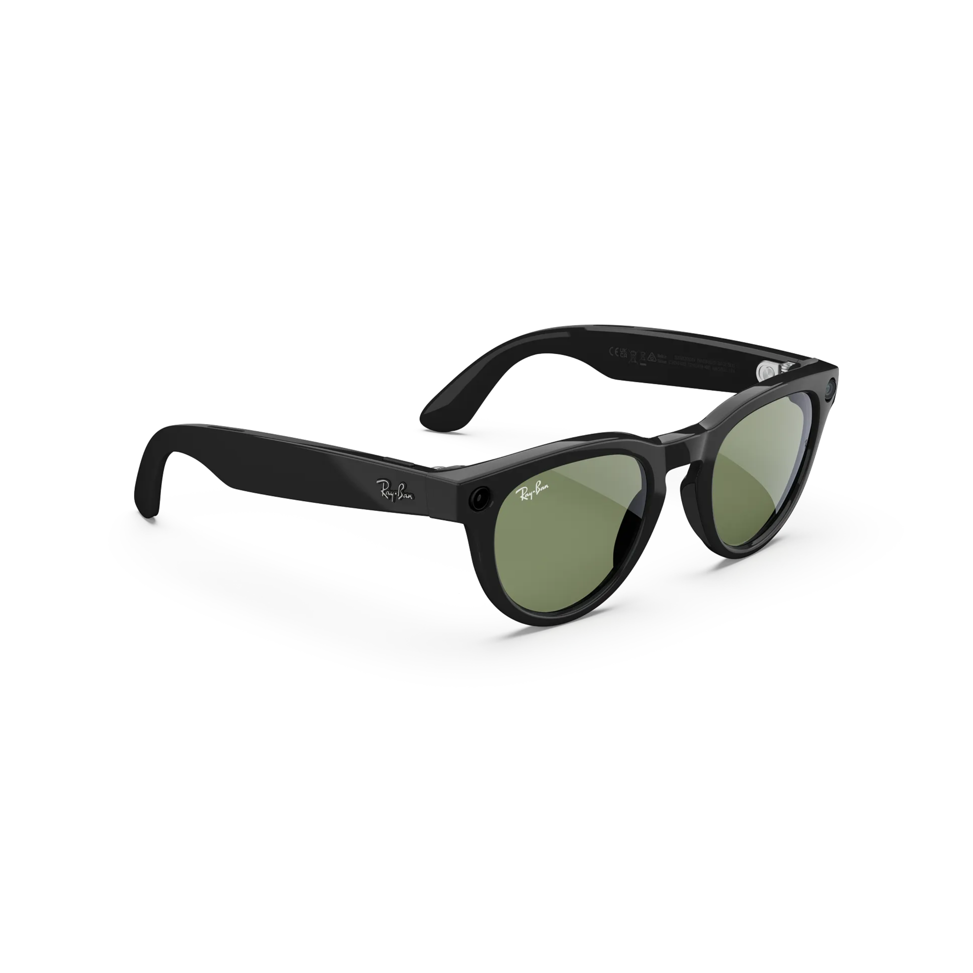 ShinyBlack60171 Ray-Ban Meta Headliner Gen 2 RW4013 unisex smart sunglasses with AI camera, open-ear audio, and round Wayfarer-inspired frame