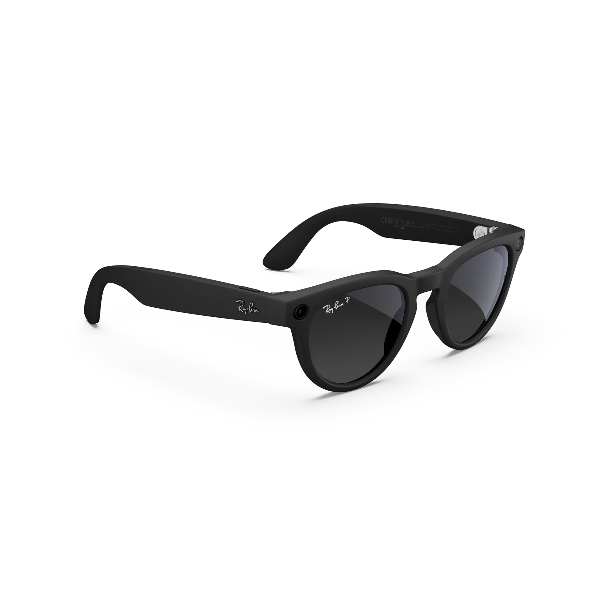 HeadlinerMatteBlack601ST3 Ray-Ban Meta Headliner Gen 2 RW4013 unisex smart sunglasses with AI camera, open-ear audio, and round Wayfarer-inspired frame
