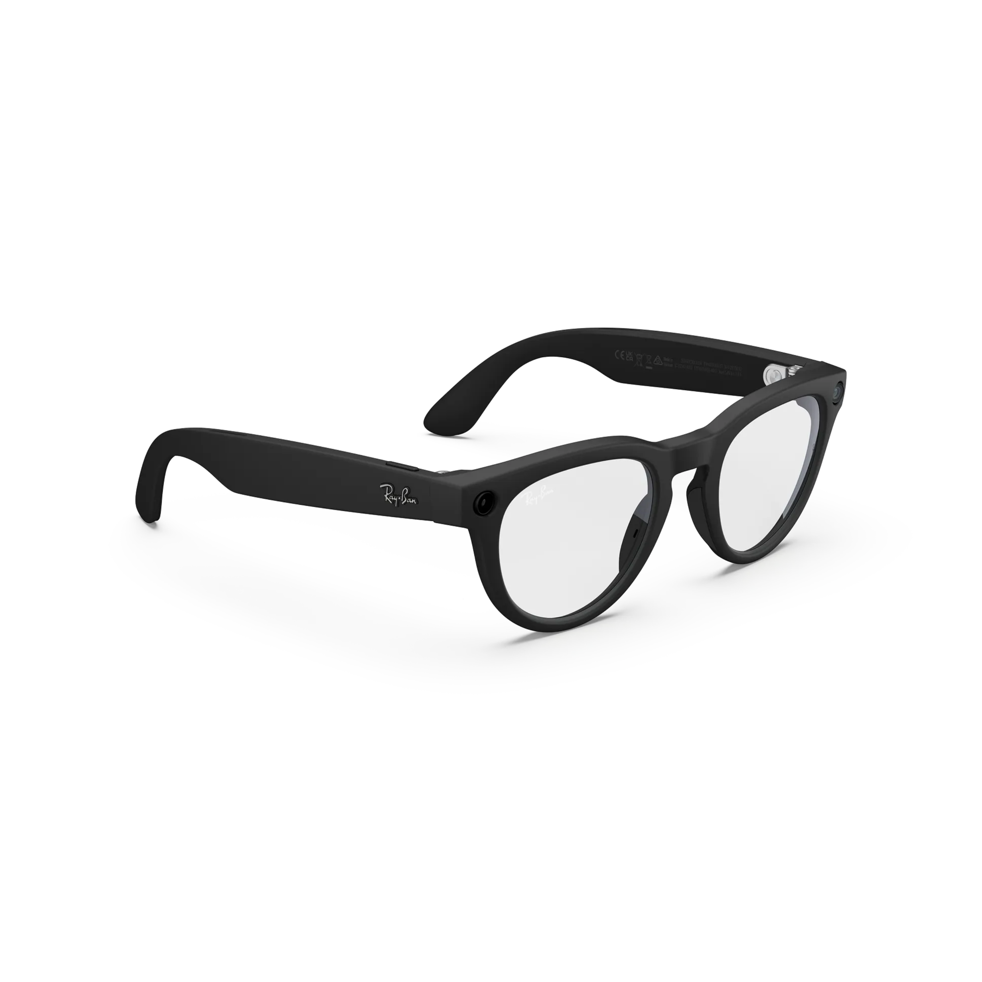 MatteBlack601SSB Ray-Ban Meta Headliner Gen 2 RW4013 unisex smart sunglasses with AI camera, open-ear audio, and round Wayfarer-inspired frame