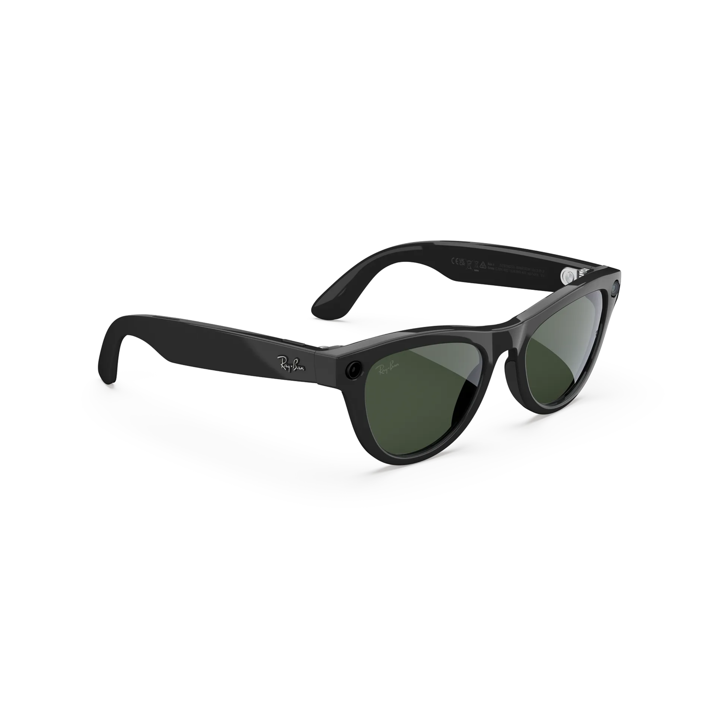 ShinyBlack601/1M Ray-Ban Meta Skyler RW4014 Gen 2 smart sunglasses with lightweight cat-eye inspired frame and Meta AI technology