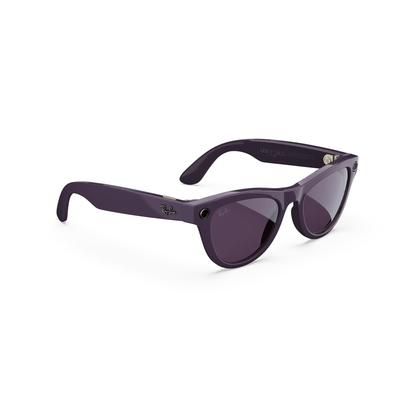 ShinyMysticViolet6701CH Ray-Ban Meta Skyler RW4014 Gen 2 smart sunglasses with lightweight cat-eye inspired frame and Meta AI technology