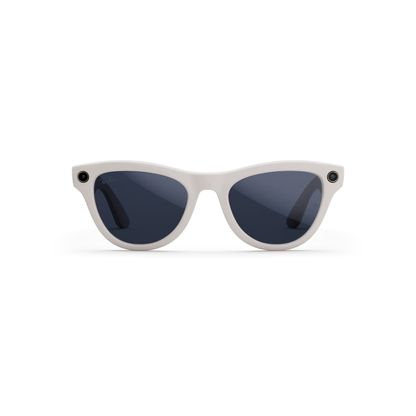 ShinyChalkyGrey6700MF Ray-Ban Meta Skyler RW4014 Gen 2 smart sunglasses with lightweight cat-eye inspired frame and Meta AI technology