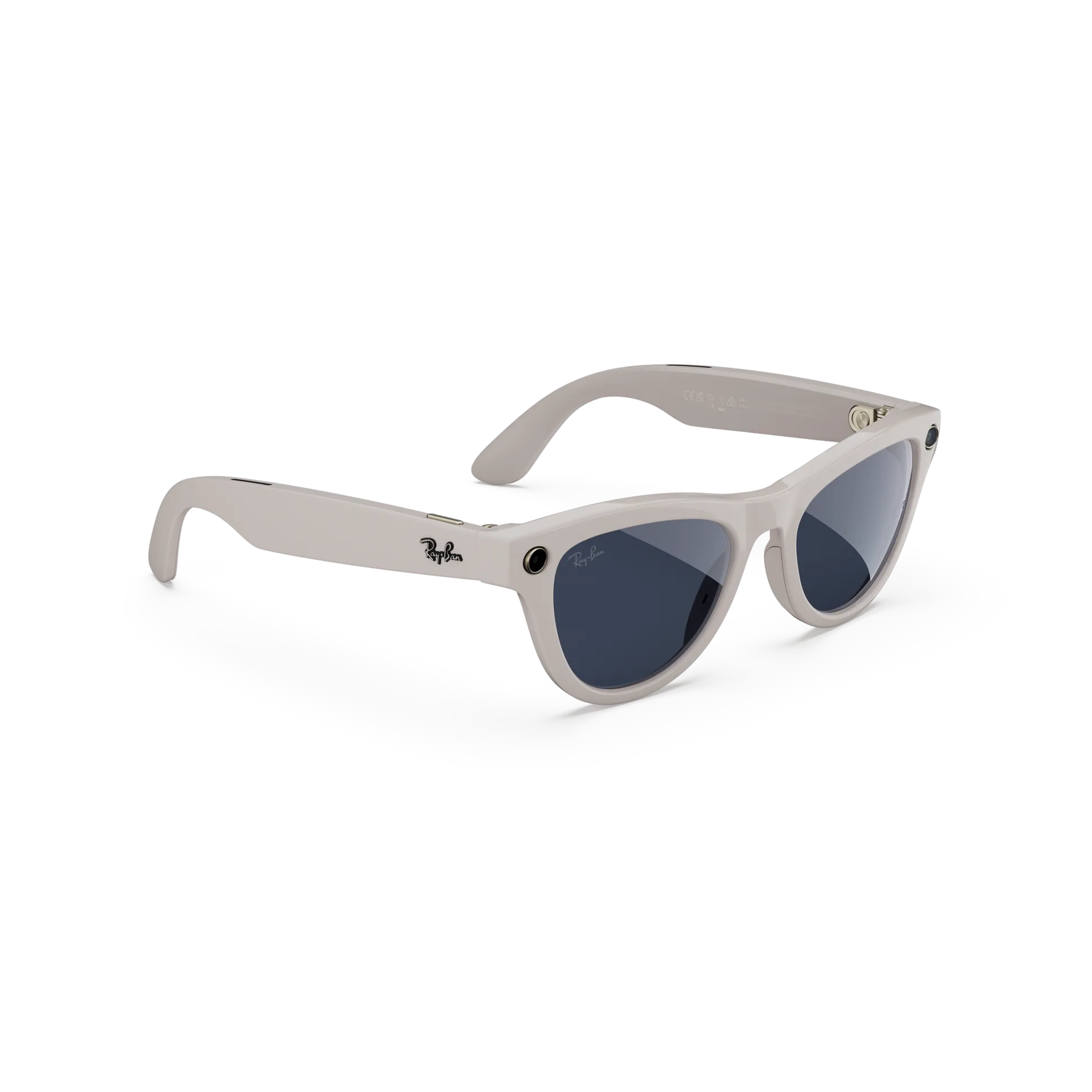 ShinyChalkyGrey6700MF Ray-Ban Meta Skyler RW4014 Gen 2 smart sunglasses with lightweight cat-eye inspired frame and Meta AI technology