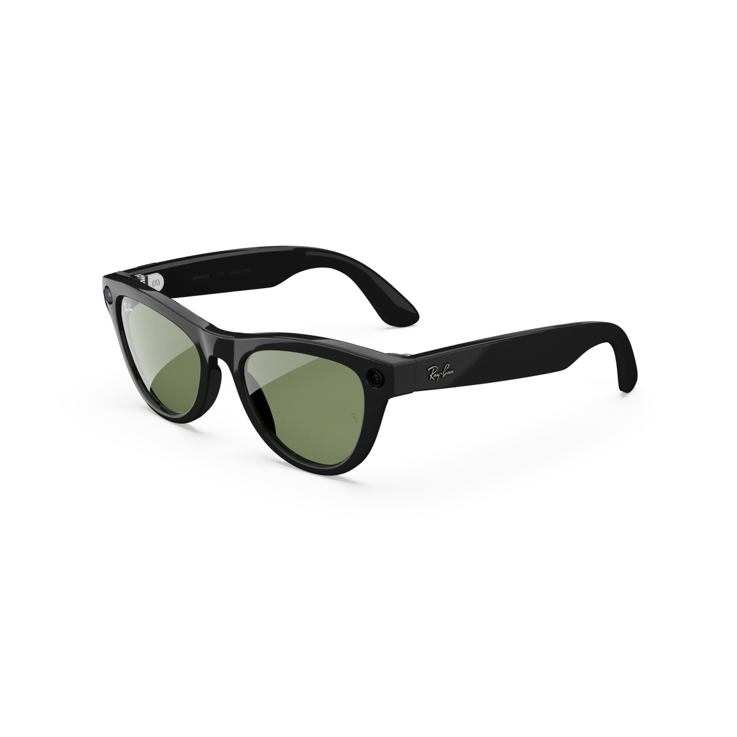SkylerShinyBlack601/71 Ray-Ban Meta Skyler RW4014 Gen 2 smart sunglasses with lightweight cat-eye inspired frame and Meta AI technology