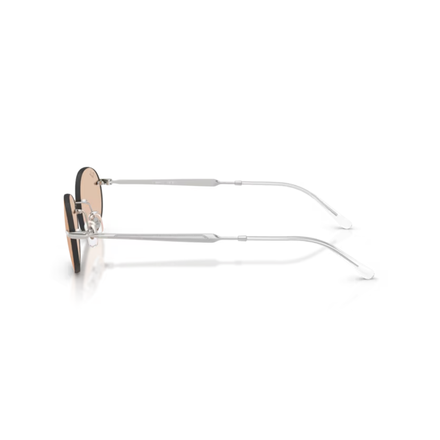 Silver003/MG Ray-Ban RB3767 rimless oval sunglasses unisex
