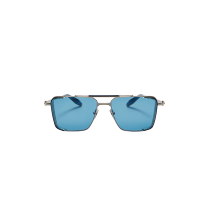 Silver/Blue