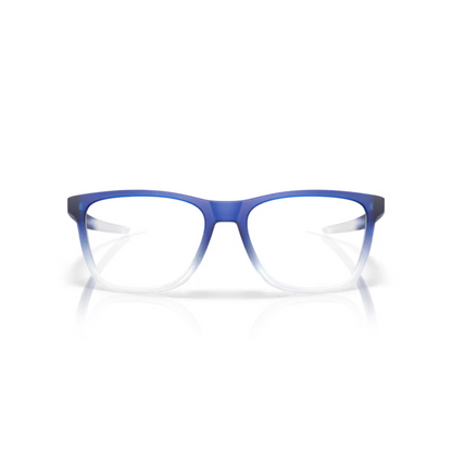 Oakley OX8163 Matt Clear Crystal Blue/11 Centerboard sporty square eyeglasses with full-rim lightweight optical frame