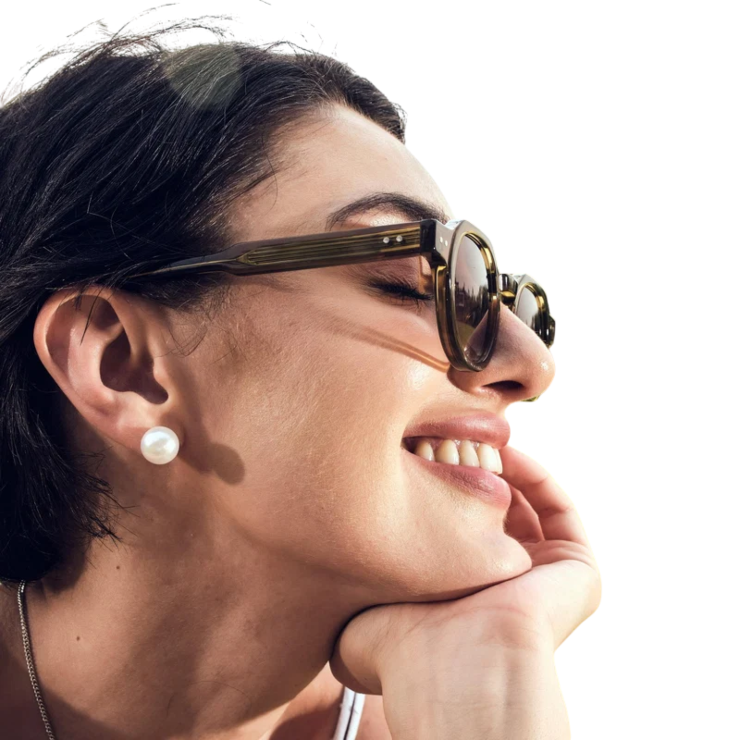 Rosvin Bugs Drake unisex round acetate sunglasses with premium full-rim construction and luxury styling.