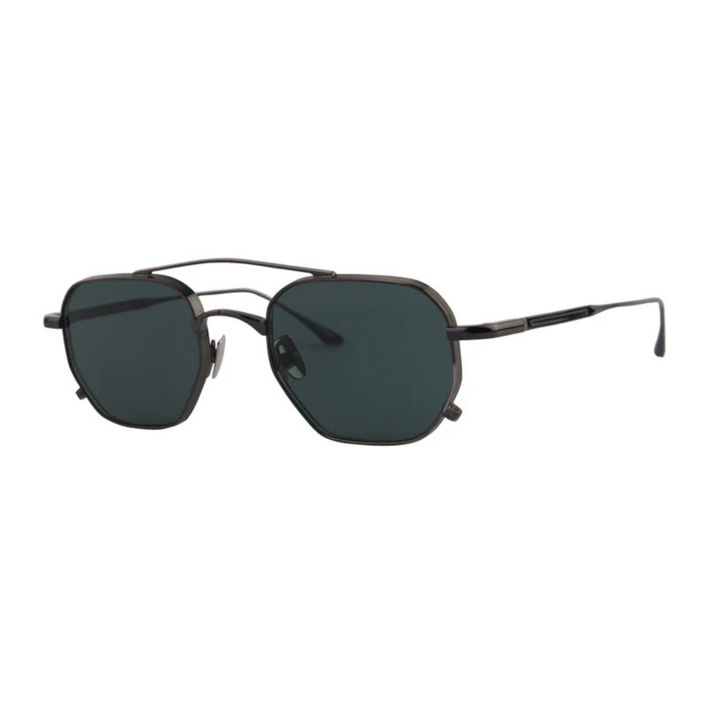 Rosvin Bugs Fig unisex metal navigator sunglasses with premium full-rim construction and luxury styling.