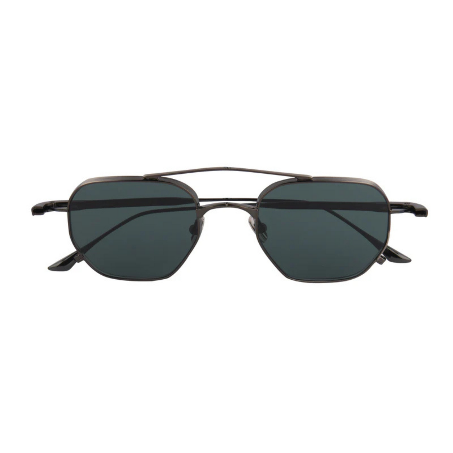 Rosvin Bugs Fig unisex metal navigator sunglasses with premium full-rim construction and luxury styling.