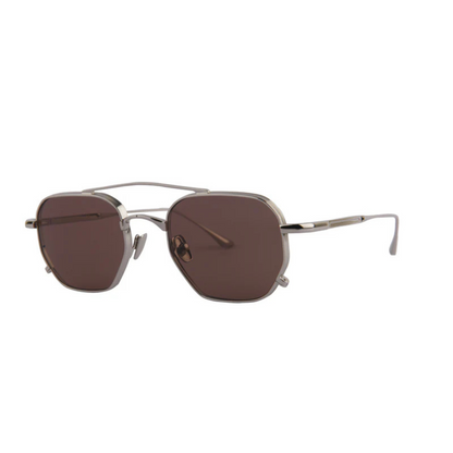 Rosvin Bugs Fig unisex metal navigator sunglasses with premium full-rim construction and luxury styling.