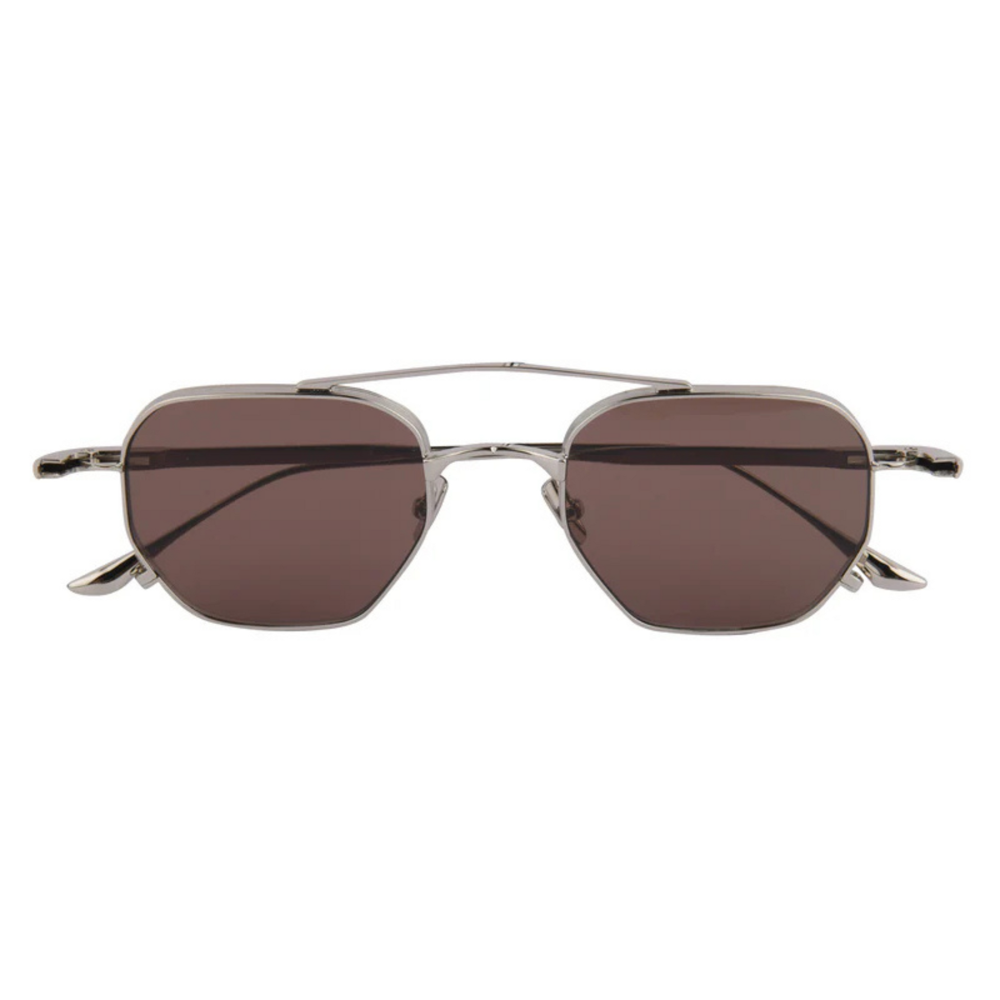 Rosvin Bugs Fig unisex metal navigator sunglasses with premium full-rim construction and luxury styling.