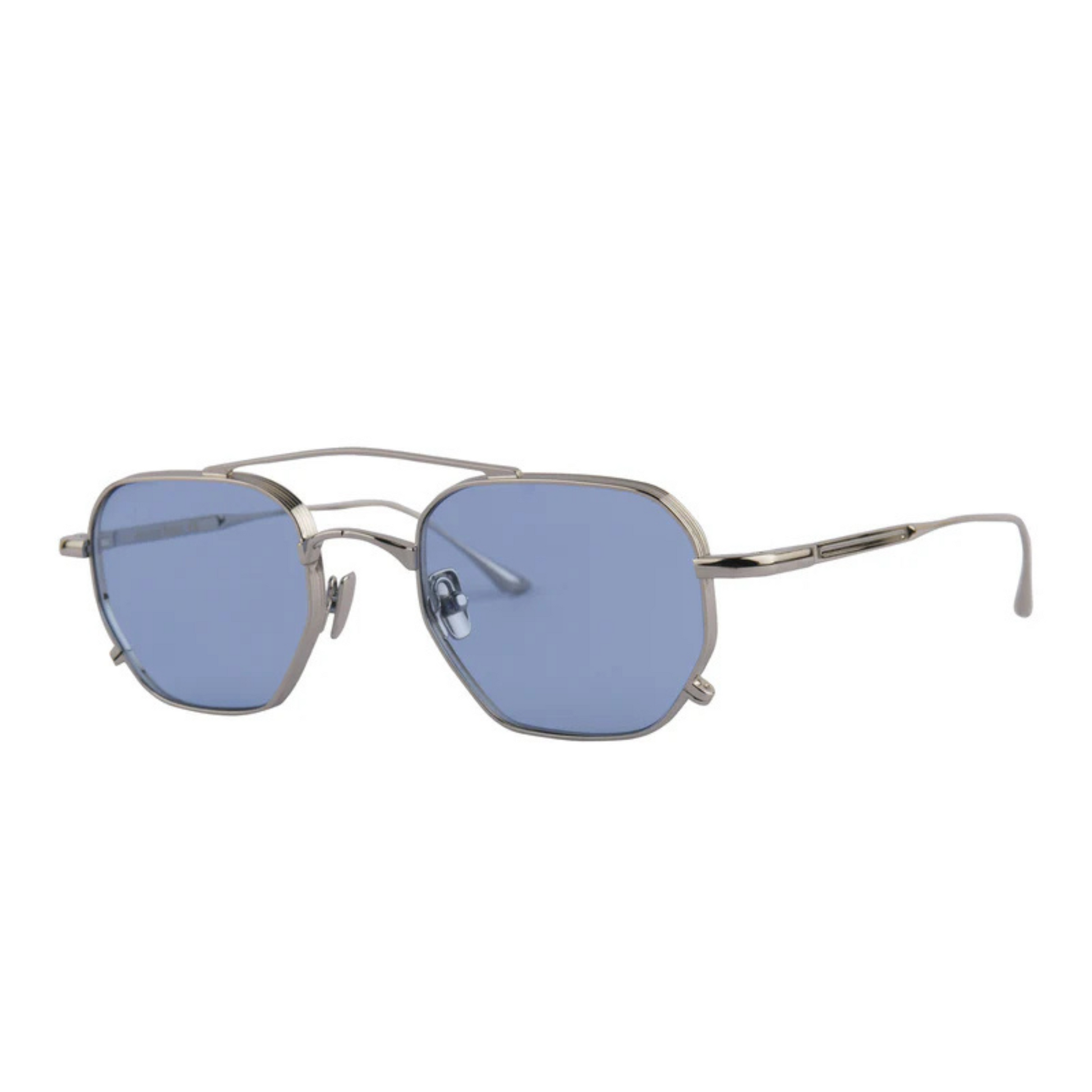Rosvin Bugs Fig unisex metal navigator sunglasses with premium full-rim construction and luxury styling.