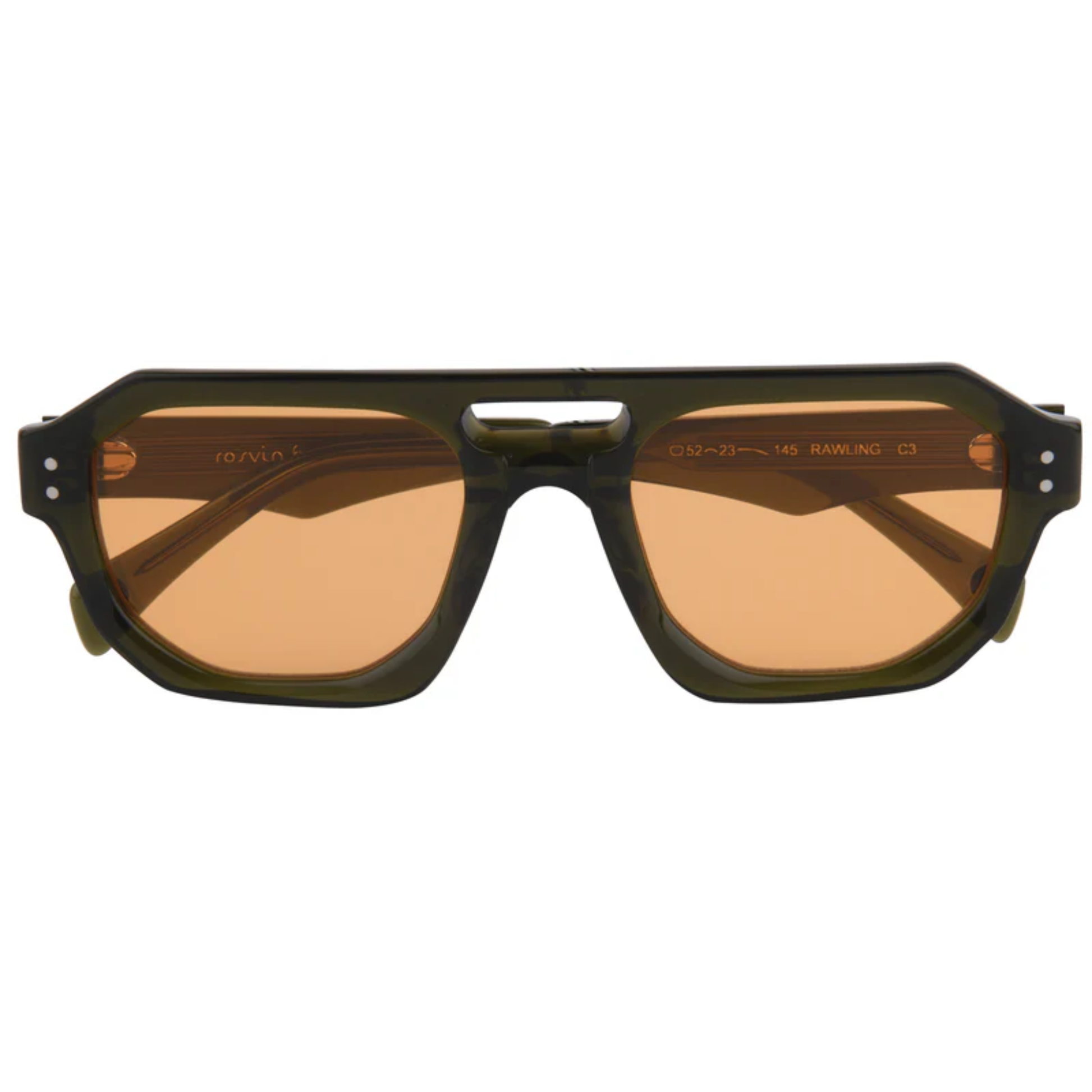 Rosvin Bugs Rawling men's square acetate sunglasses featuring premium craftsmanship, full-rim construction and UV protection.