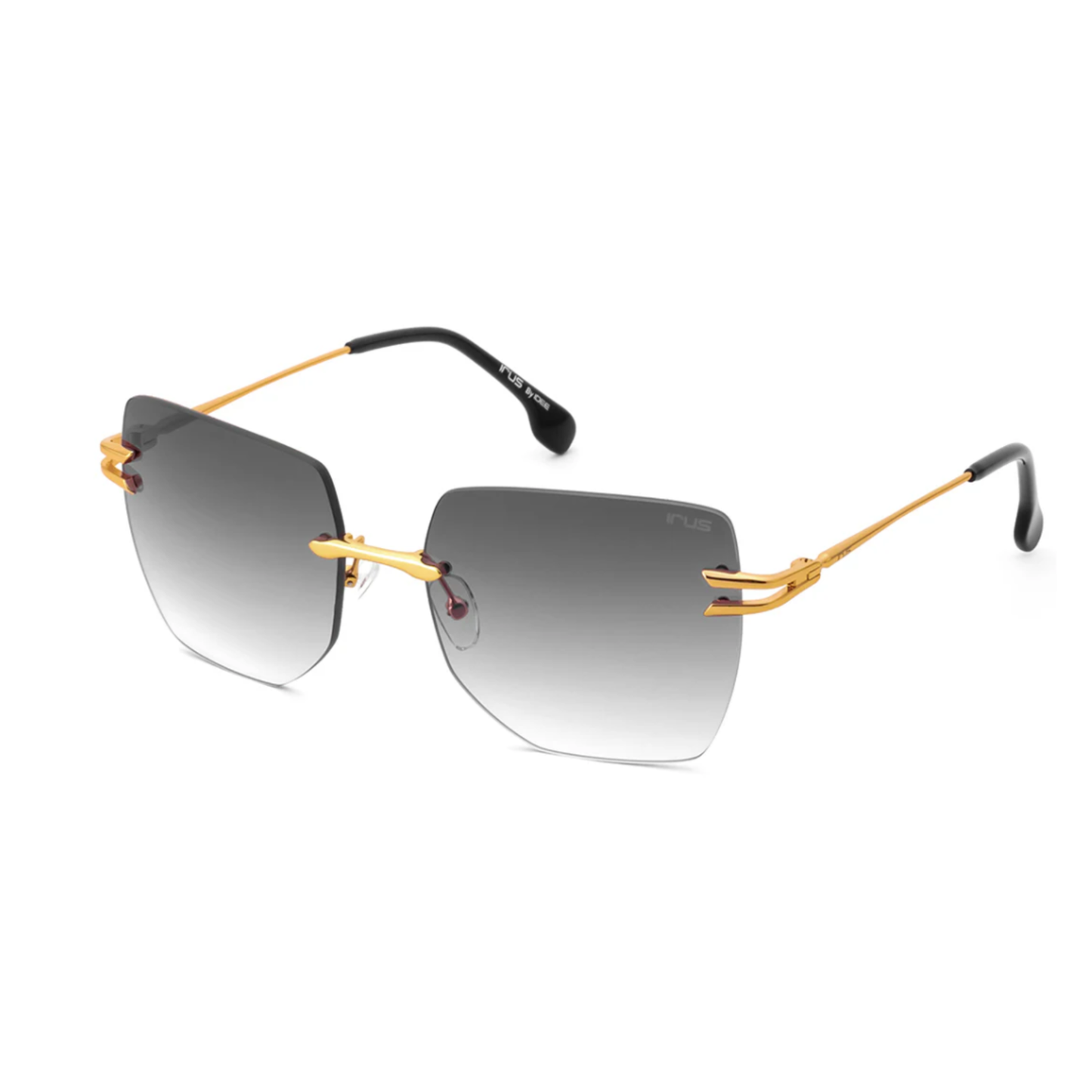 “women's hexagon sunglasses with thin metal frame, tinted lenses, and geometric retro-inspired design.”