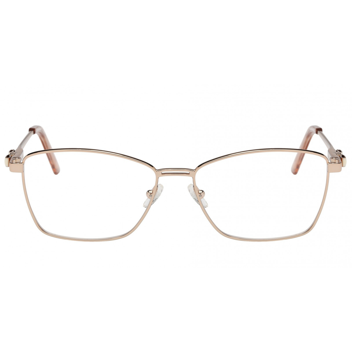 Salvatore Ferragamo SF2198 womens metal rectangle optical frame side temple profile