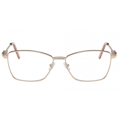 Salvatore Ferragamo SF2198 womens metal rectangle optical frame side temple profile