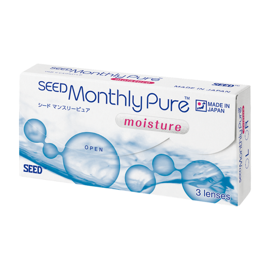 SEED Monthly Pure 3 Pack soft monthly disposable contact lenses
