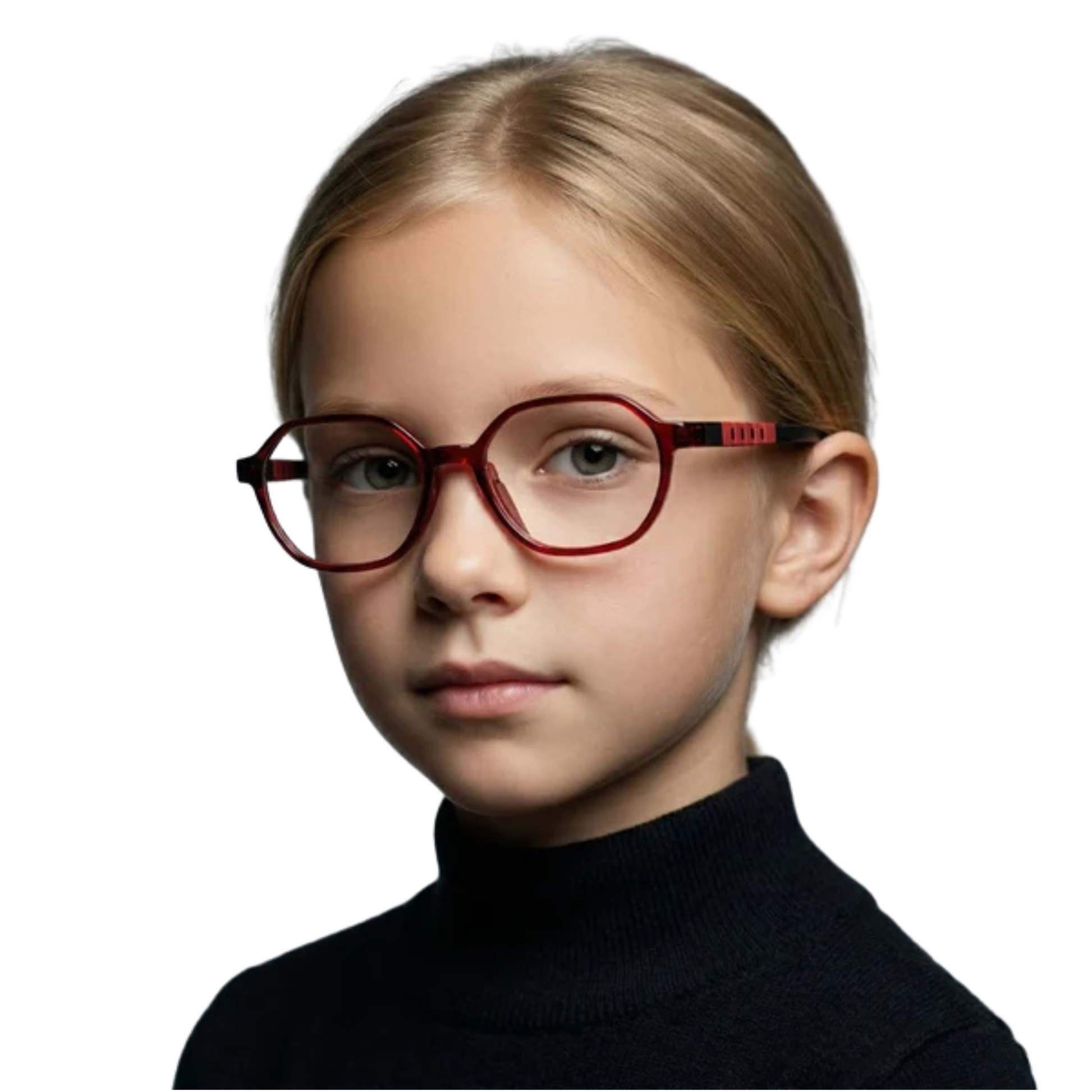 Seezen Glam Junior 03 kids TR90 round eyeglasses frame model image