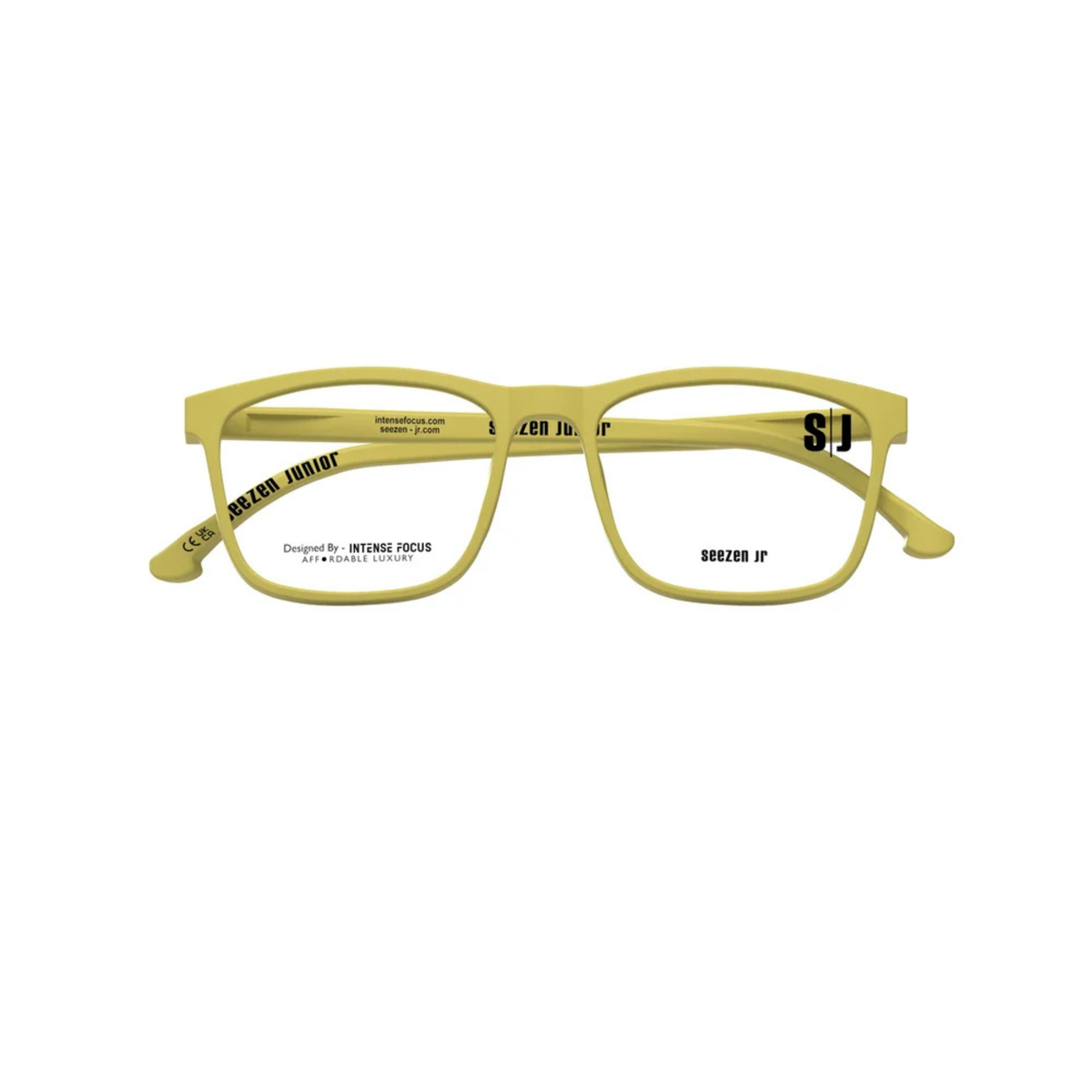 Seezen Jr Flex-Junior 01 kids acetate square full-rim optical frame front view