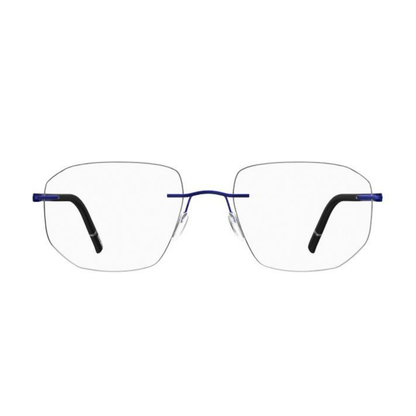 Silhouette 5567LW unisex square rimless optical frame in lightweight titanium with luxury minimalist styling.