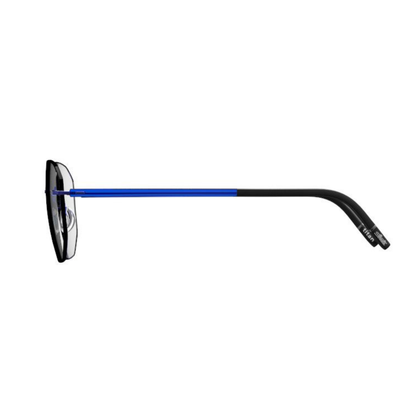 Silhouette 5567LW unisex square rimless optical frame in lightweight titanium with luxury minimalist styling.