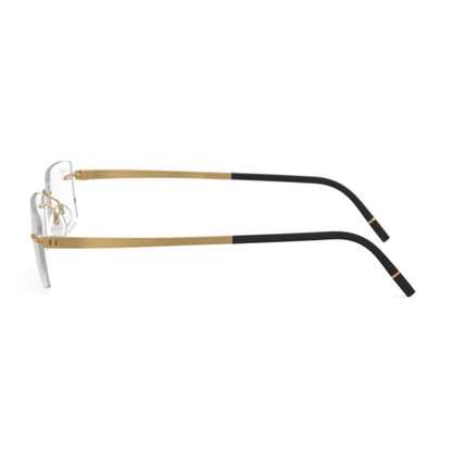Silhouette Momentum 5529 unisex rimless rectangle optical frame with lightweight minimalist design and premium craftsmanship.
