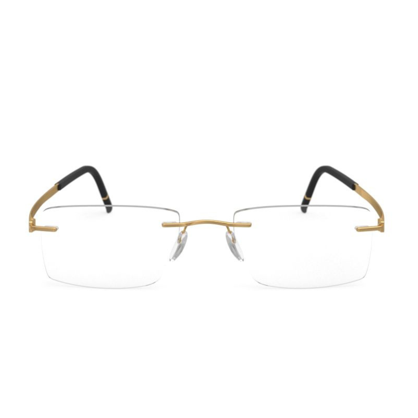 Silhouette Momentum 5529 unisex rimless rectangle optical frame with lightweight minimalist design and premium craftsmanship.