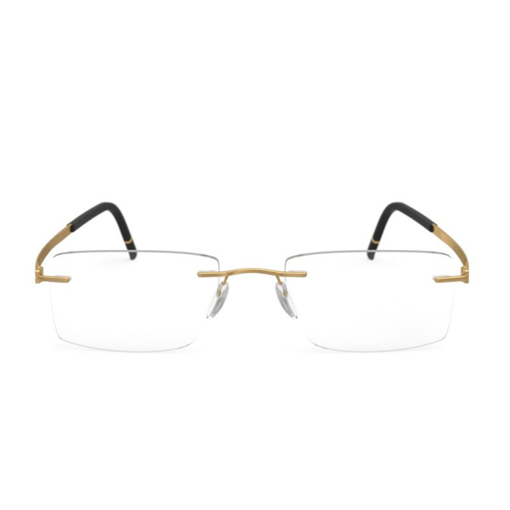 Silhouette Momentum 5529 unisex rimless rectangle optical frame with lightweight minimalist design and premium craftsmanship.