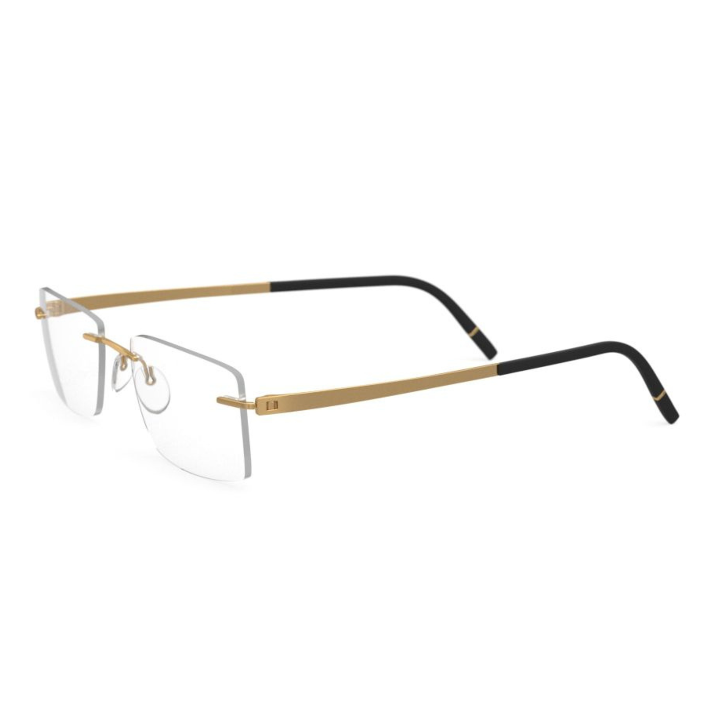 Silhouette Momentum 5529 unisex rimless rectangle optical frame with lightweight minimalist design and premium craftsmanship.