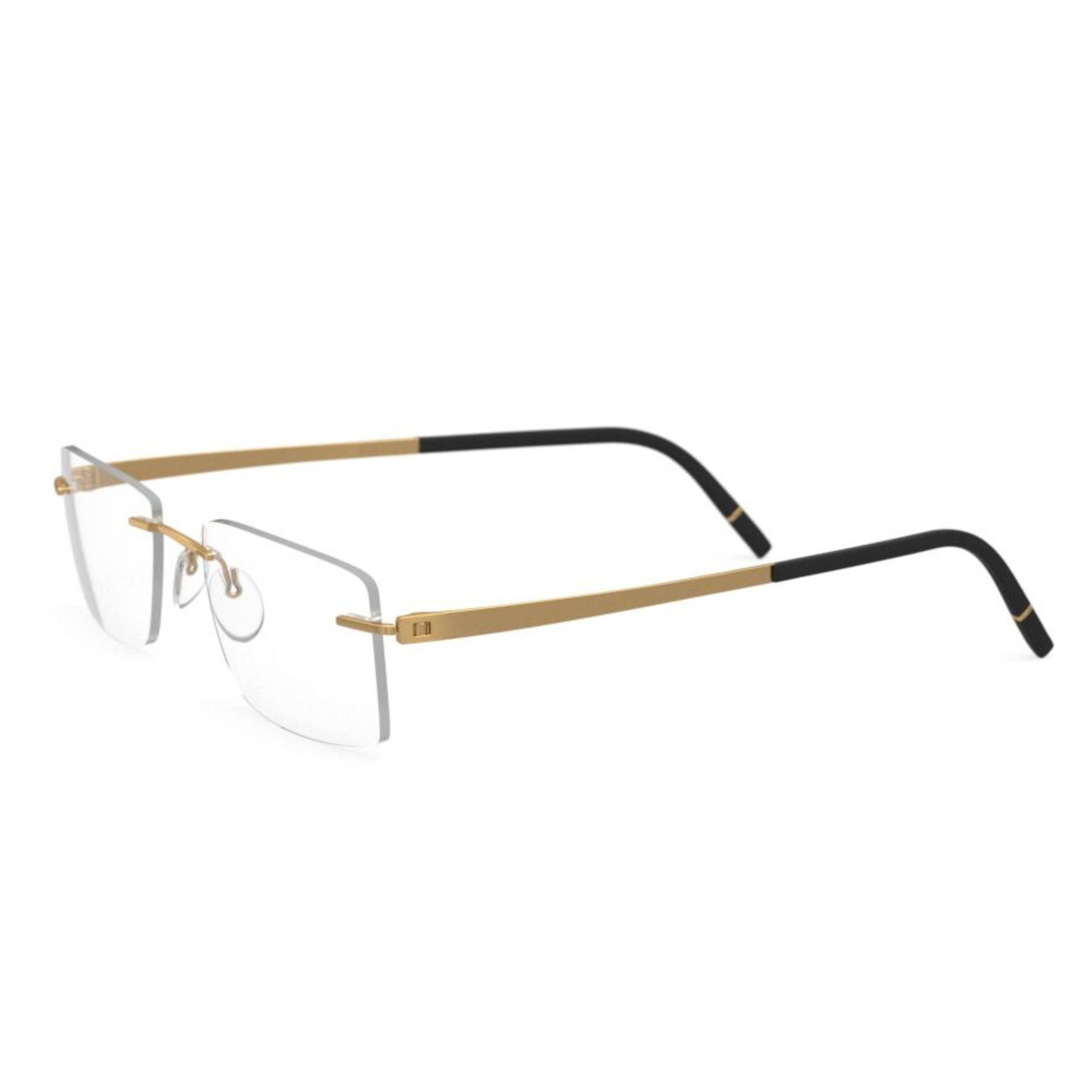 Silhouette Momentum 5529 unisex rimless rectangle optical frame with lightweight minimalist design and premium craftsmanship.