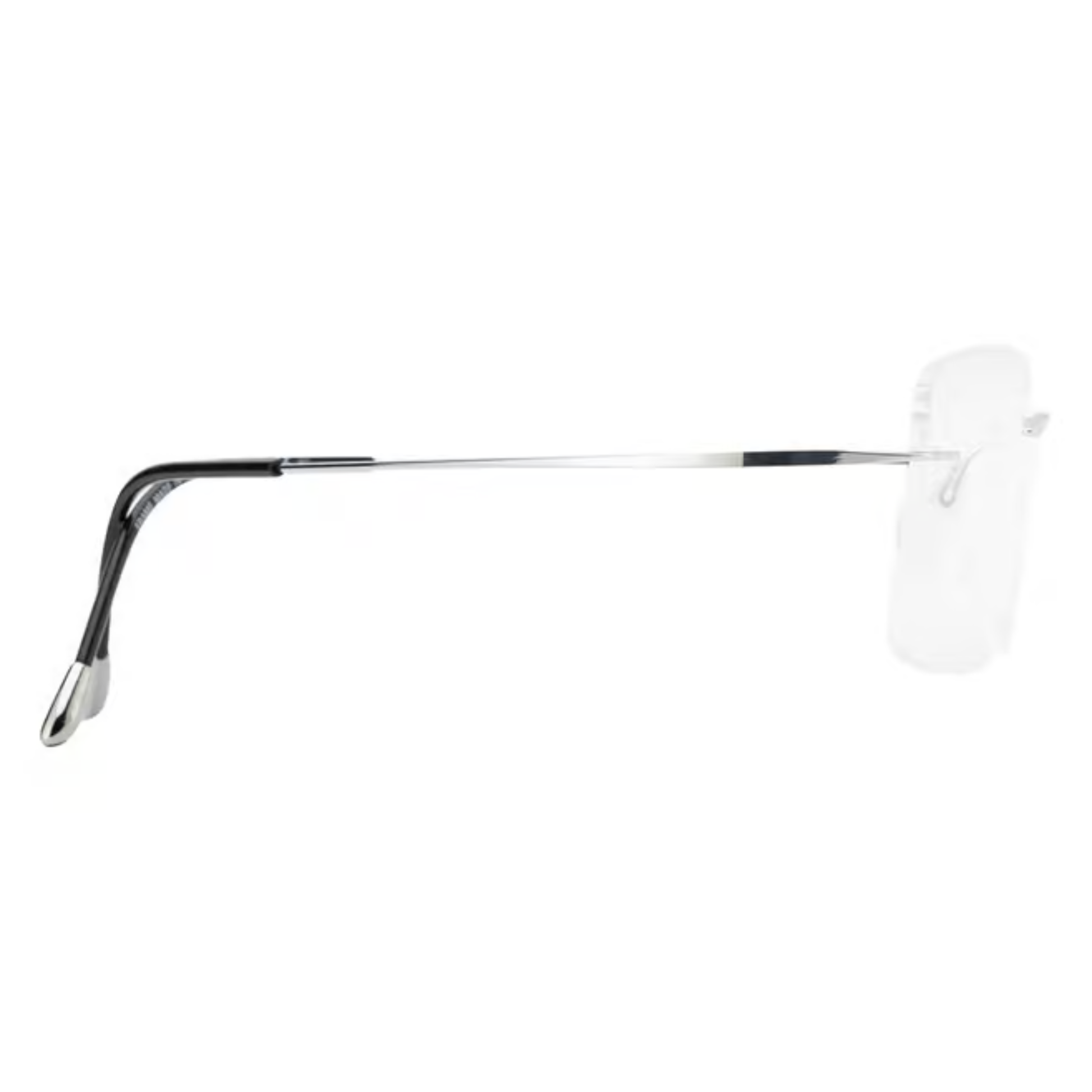 Silhouette SIL5515 unisex rectangle rimless optical frame in lightweight titanium with luxury minimalist styling.