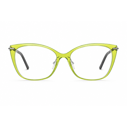 Silhouette SPX1610 women's cat-eye titanium optical frame featuring a lightweight luxury design.
