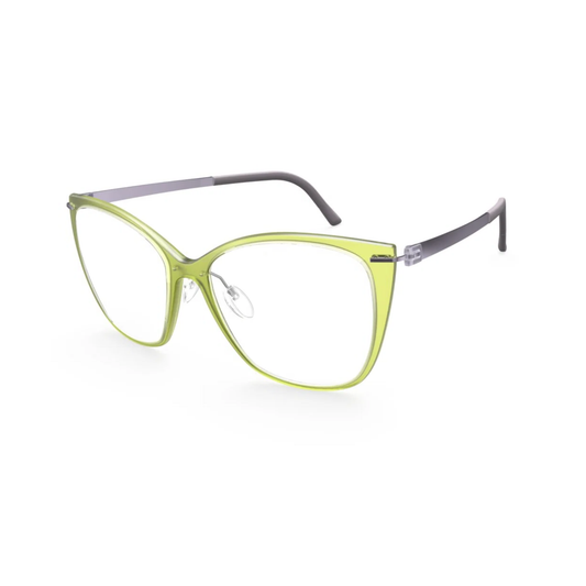 Silhouette SPX1610 women's cat-eye titanium optical frame featuring a lightweight luxury design.