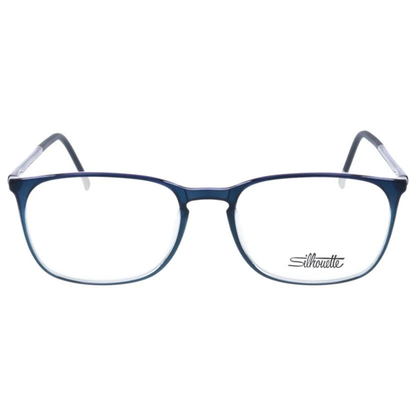 Silhouette SPX2943 unisex rectangle optical frame with a lightweight minimalist design and contemporary styling.