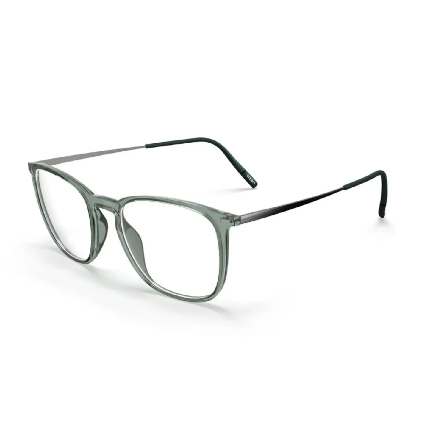 Silhouette SPX2962 unisex square optical frame crafted from lightweight hightech titanium with premium luxury styling.