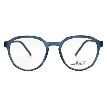 Silhouette SPX2981 unisex round titanium optical frame with lightweight luxury design and premium craftsmanship.