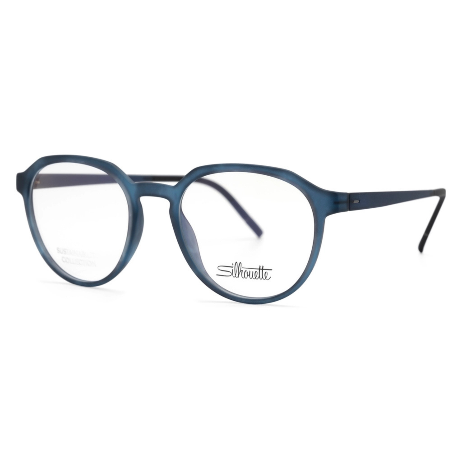 Silhouette SPX2981 unisex round titanium optical frame with lightweight luxury design and premium craftsmanship.