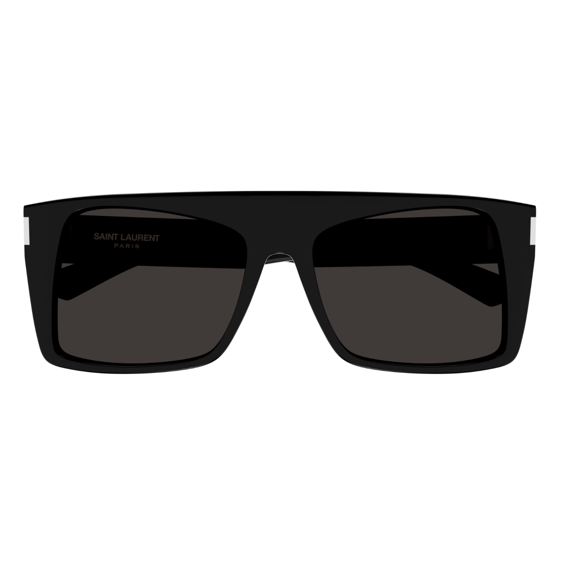SL651 Vitti black square acetate sunglasses with black lenses