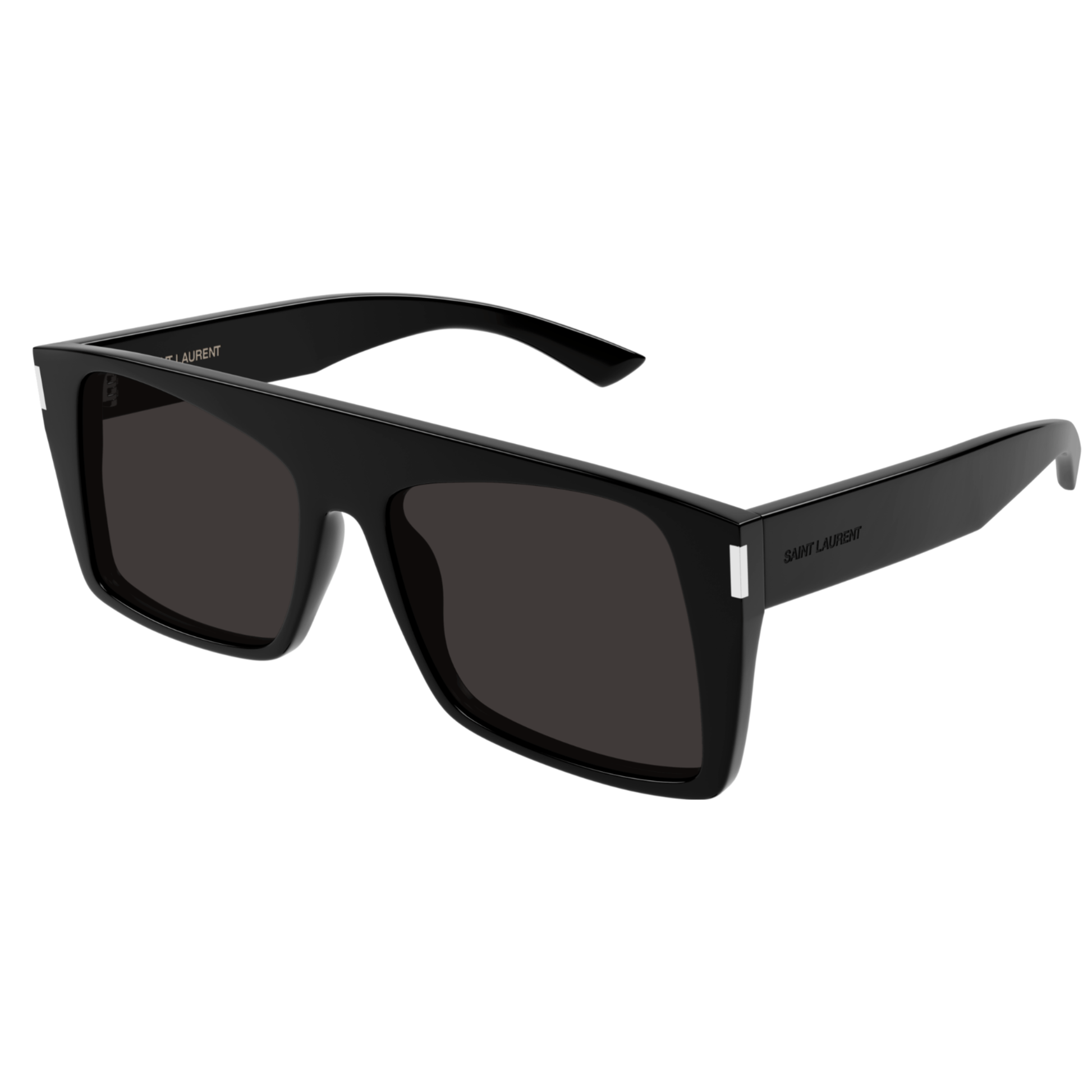 SL651 Vitti black square acetate sunglasses with black lenses