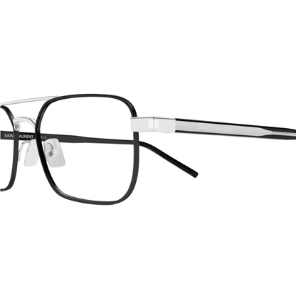 SL780 silver metal full-frame aviator eyeglasses for men and women
