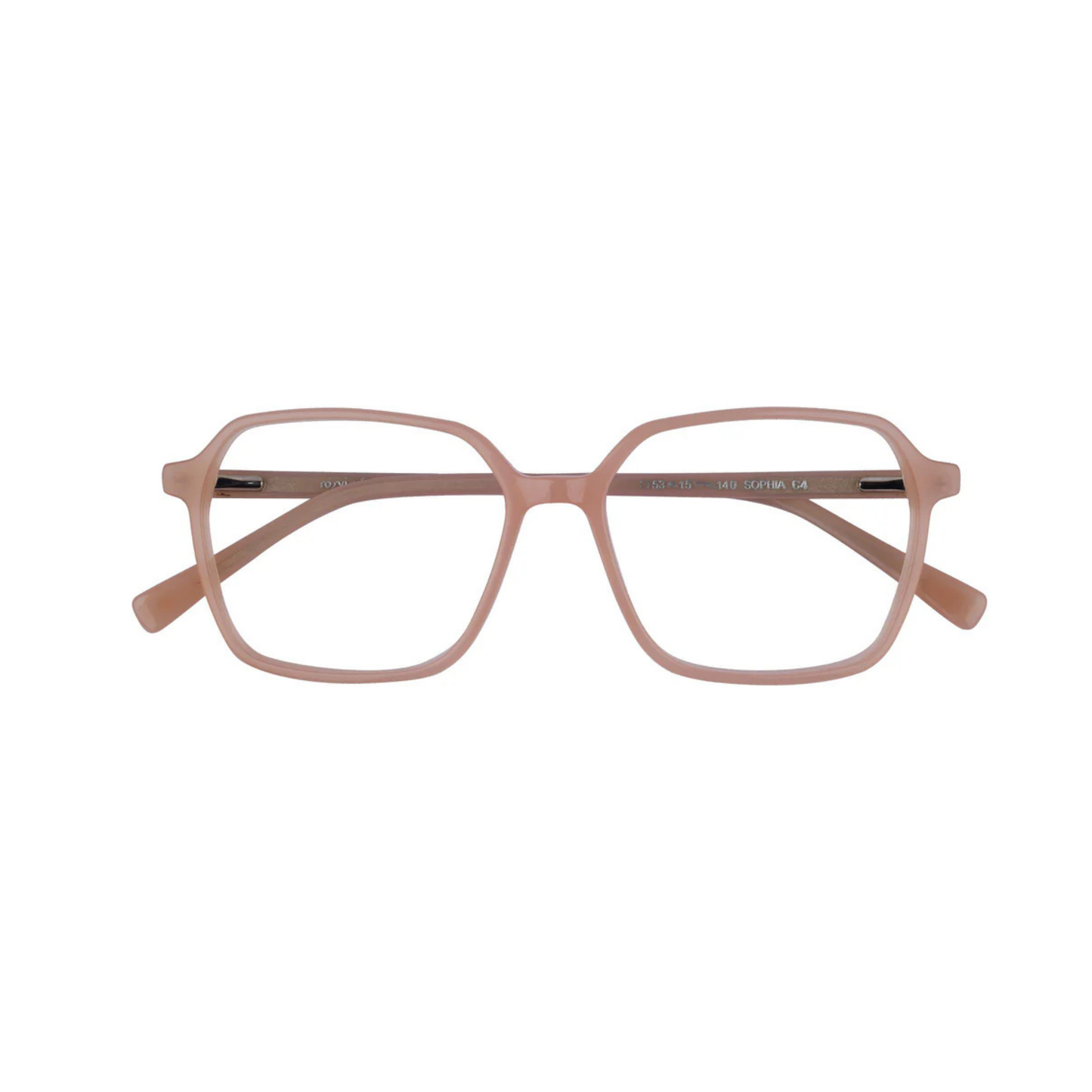 Sophia Peach/C4  designer cat-eye optical frame with lightweight full-rim construction for elegant everyday prescription eyewear.