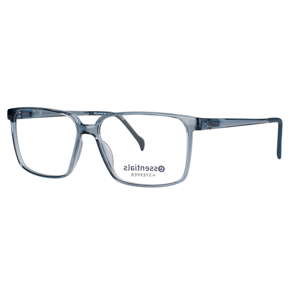 Stepper ES10008 unisex rectangle optical frame crafted from lightweight acetate with a refined full-rim design.