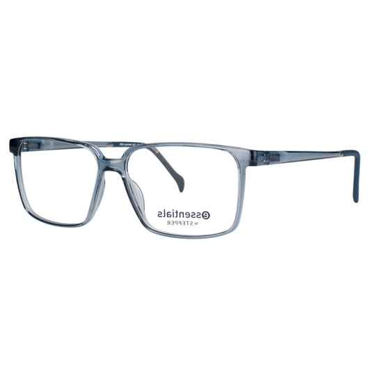 Stepper ES10008 unisex rectangle optical frame crafted from lightweight acetate with a refined full-rim design.