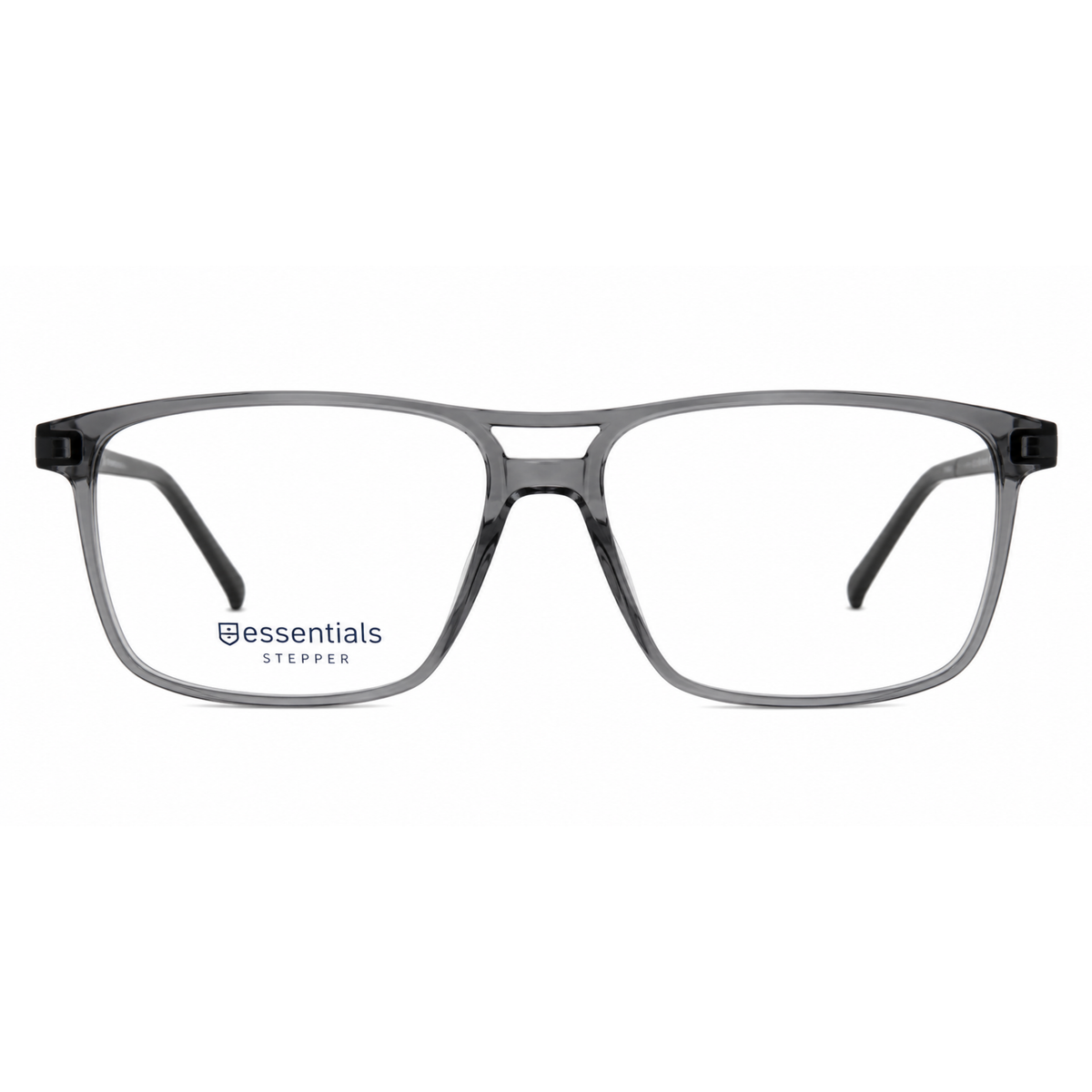 Stepper ES10008 unisex rectangle optical frame crafted from lightweight acetate with a refined full-rim design.
