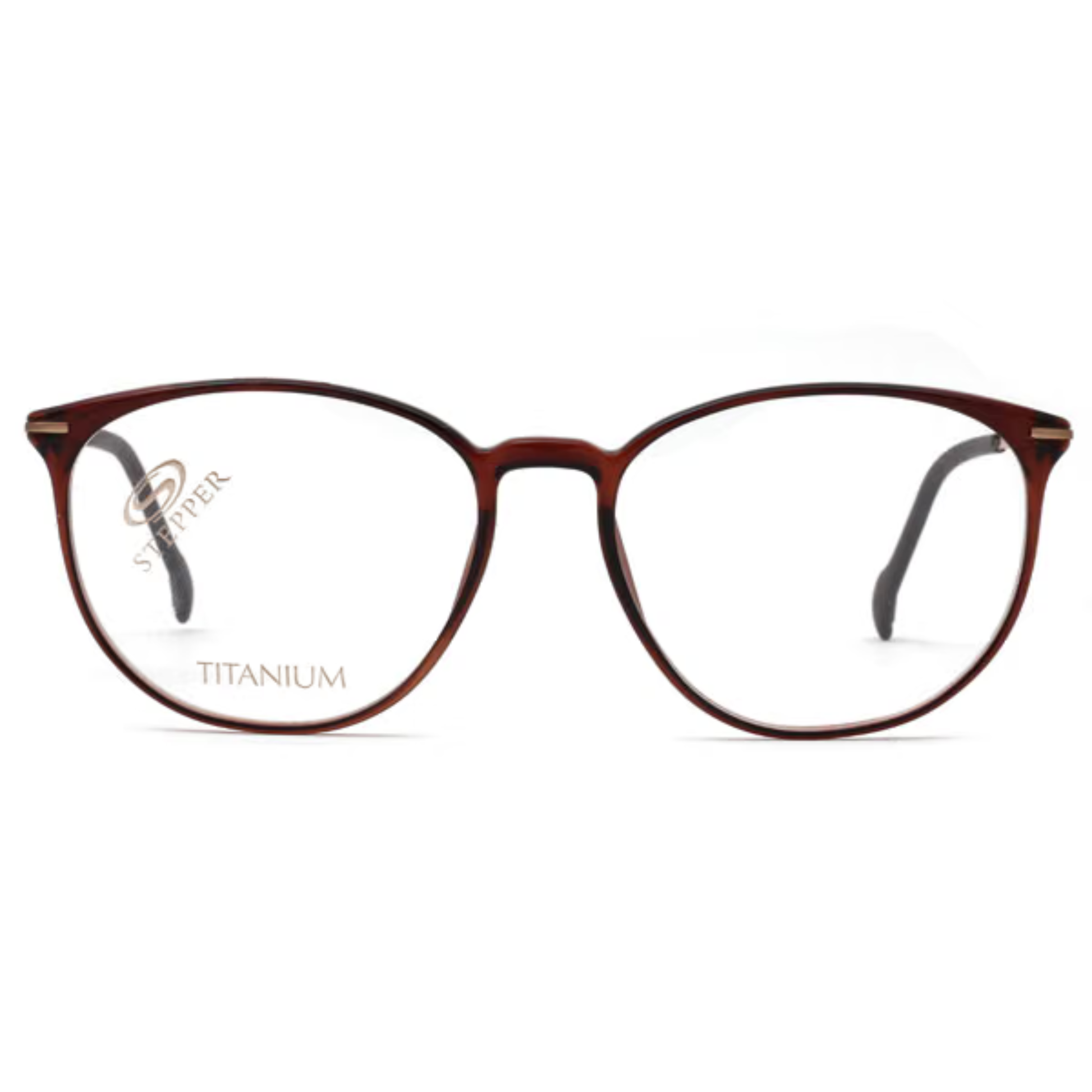 Stepper SI20050 unisex round titanium optical frame with lightweight construction and refined contemporary styling.